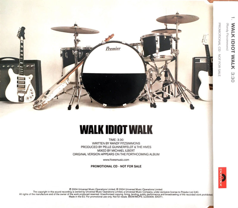 The Hives Maxi CD Walk Idiot Walk - Promo - Europe (M/M)
