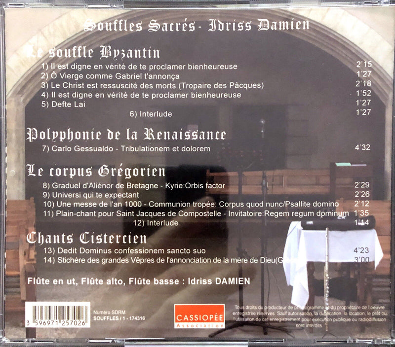 Idriss Damien CD Souffles Sacrés (M/M)