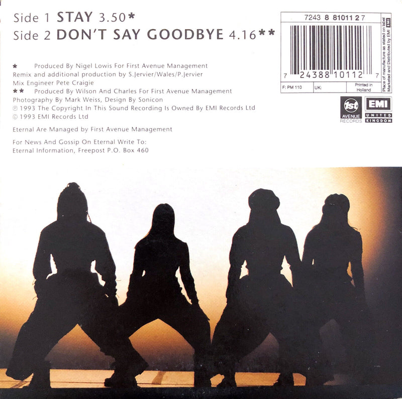 Eternal CD Single Stay - Holland (VG+/VG+)