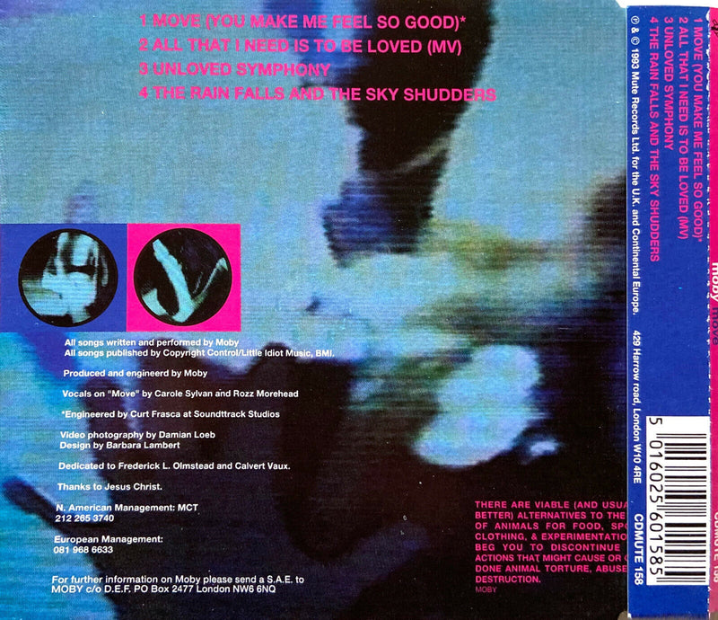 Moby ‎Maxi CD Move - UK (EX+/VG)