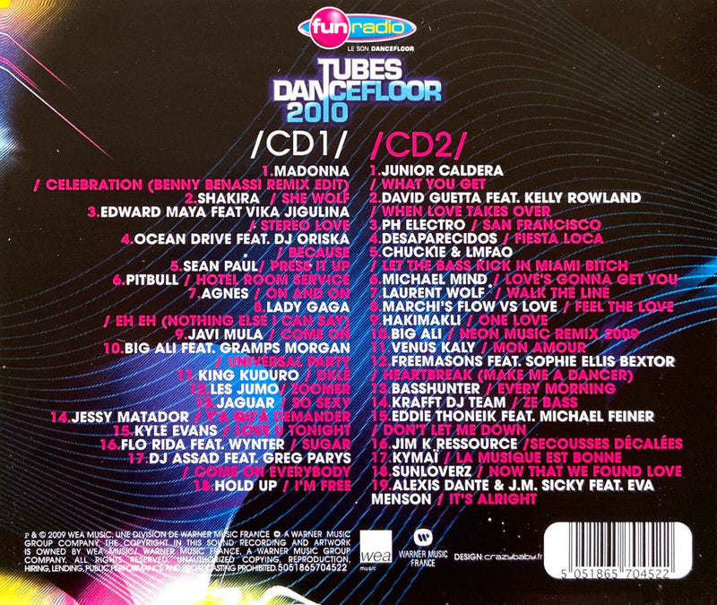 Compilation 2xCD Tubes Dancefloor 2010 - France (EX+/EX+)