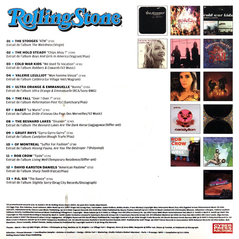 Compilation CD Rolling Stone Le Sampler - Promo - France (G/VG)