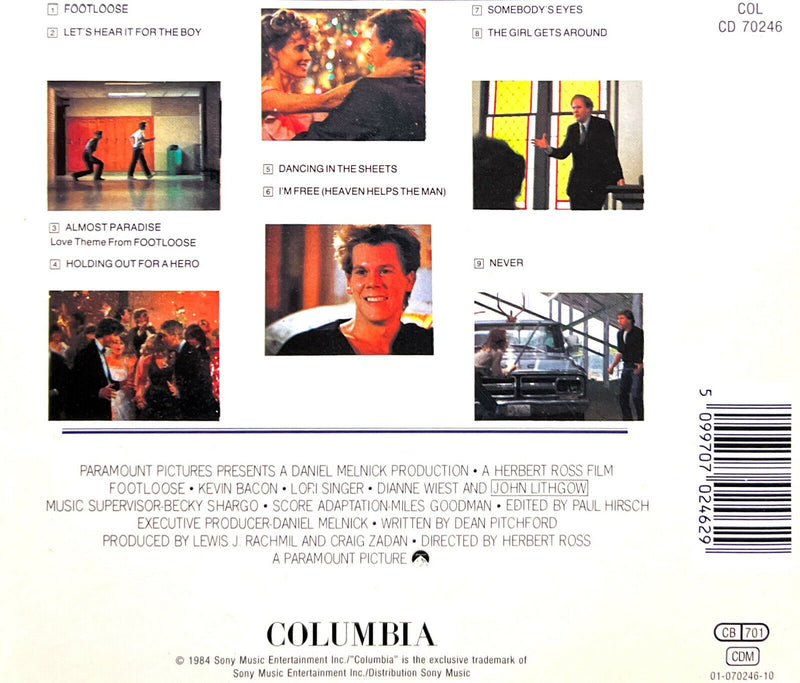 Compilation CD Footloose Original Motion Picture Soundtrack