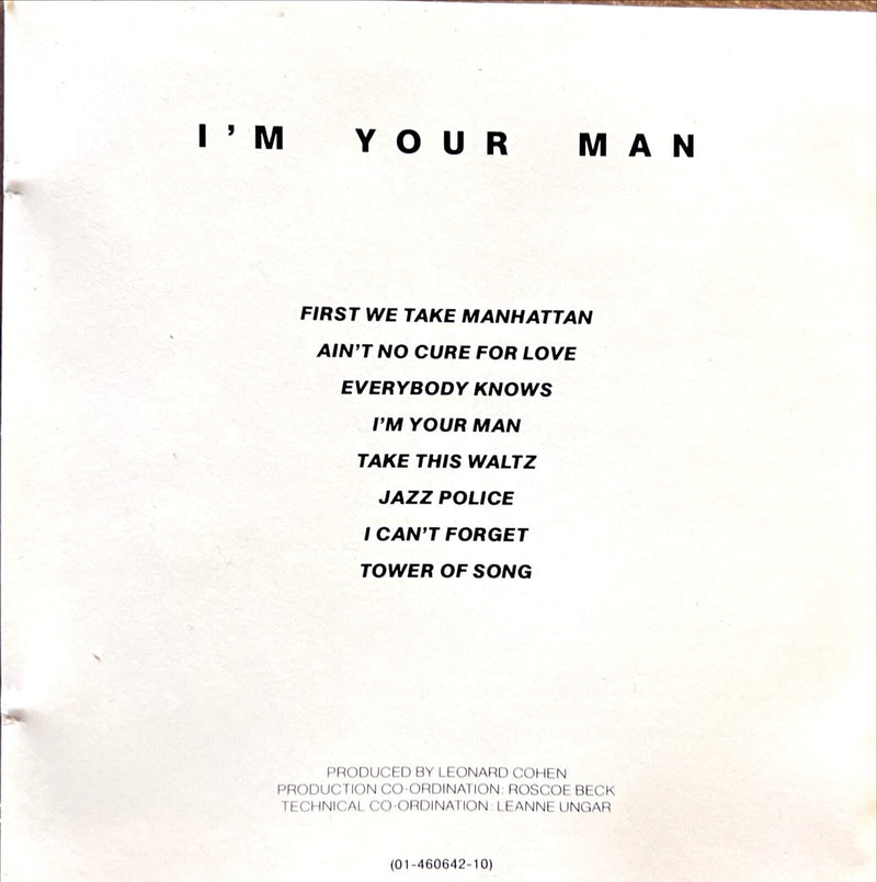 Leonard Cohen CD I'm Your Man