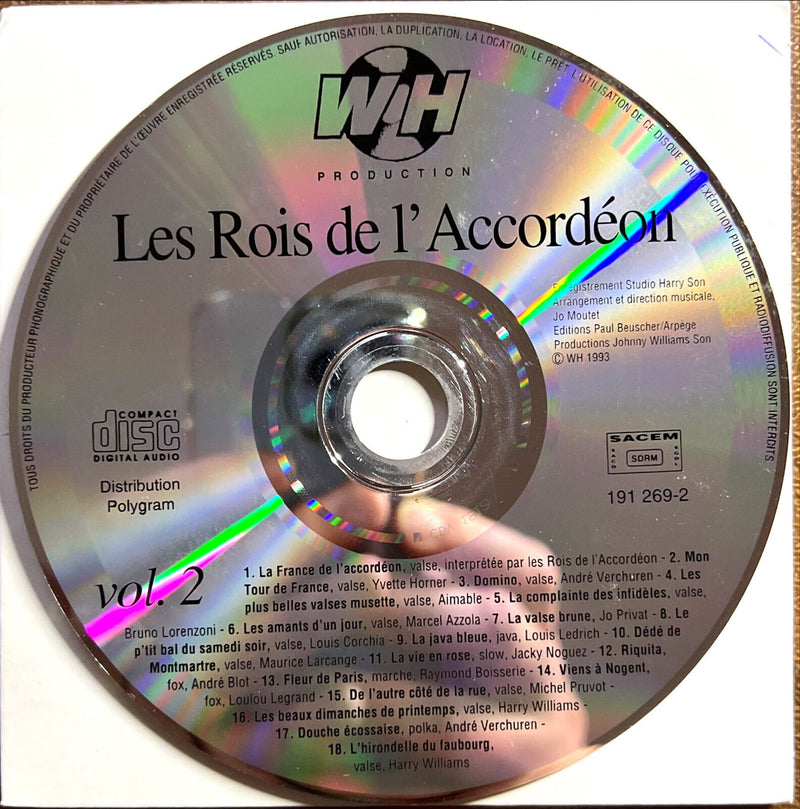 Compilation CD Les Rois De L'Accordéon Vol.2
