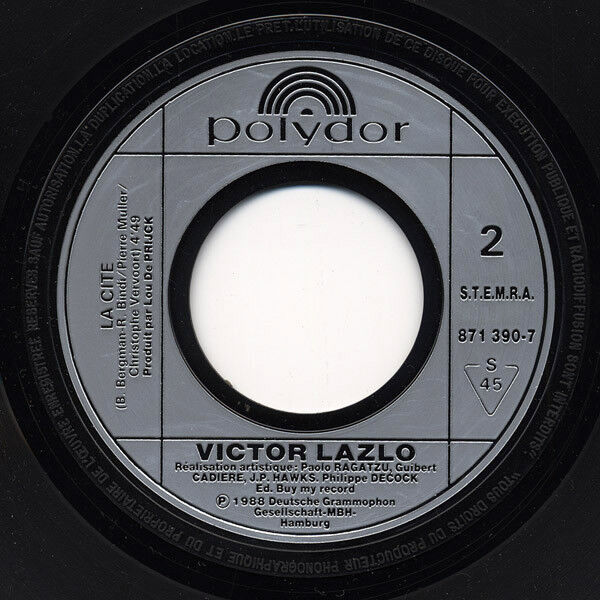 Viktor Lazlo ‎7" Amour Puissance Six - France (VG/VG+)