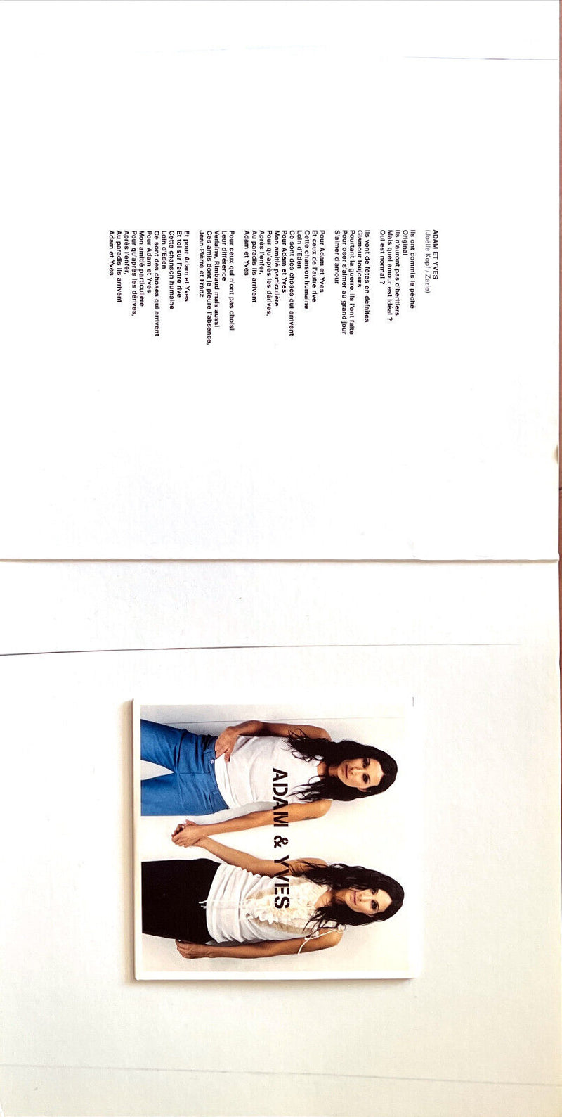 Zazie CD Single Adam & Yves + Présentoir 10"