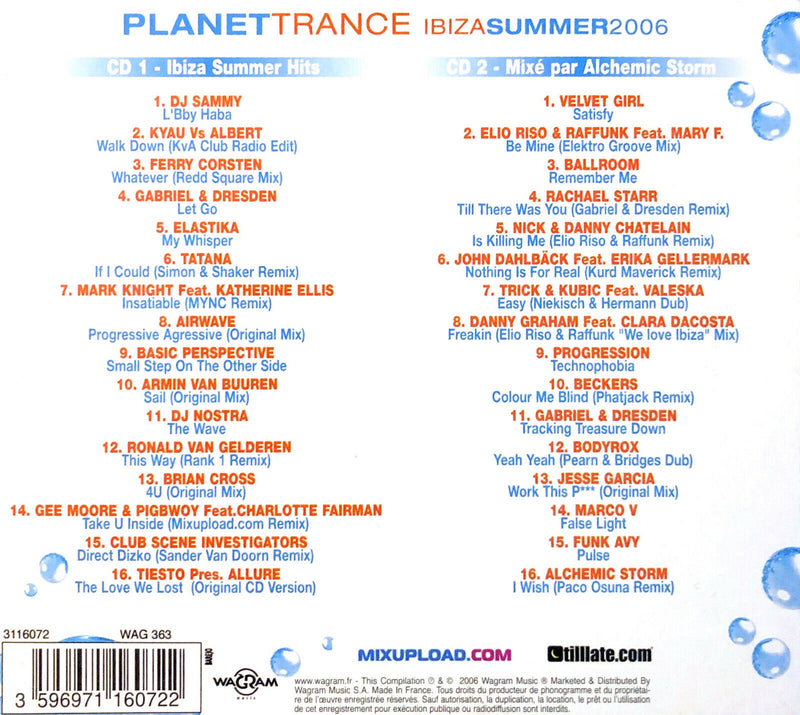 Compilation 2xCD Planet Trance - Ibiza Summer 2006 - France (M/M)