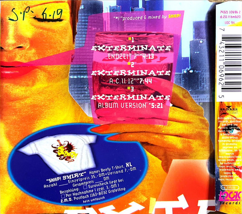 Snap! Feat. Niki Haris! Maxi CD Exterminate!