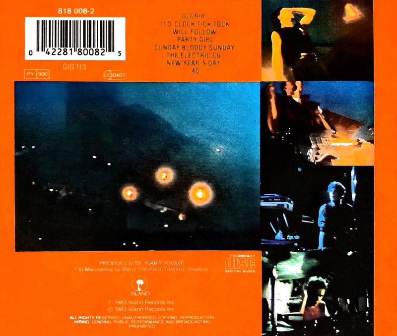 U2 CD Live • "Under A Blood Red Sky" - UK (VG+/G)