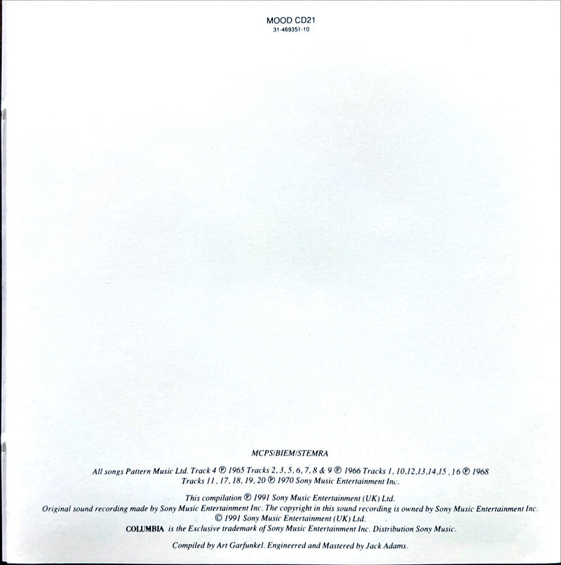 Simon And Garfunkel CD The Definitive Simon And Garfunkel