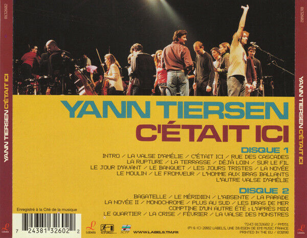 Yann Tiersen ‎2xCD C'était Ici - Europe (VG+/VG)