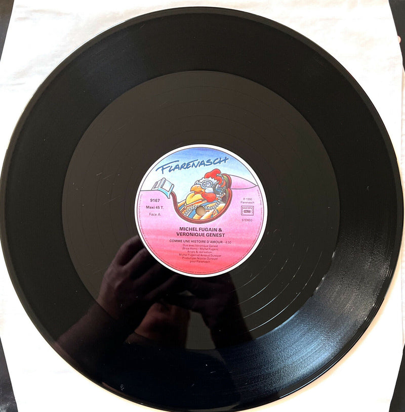 Michel Fugain & Veronique Genest 12" Comme Une Histoire D'Amour - France