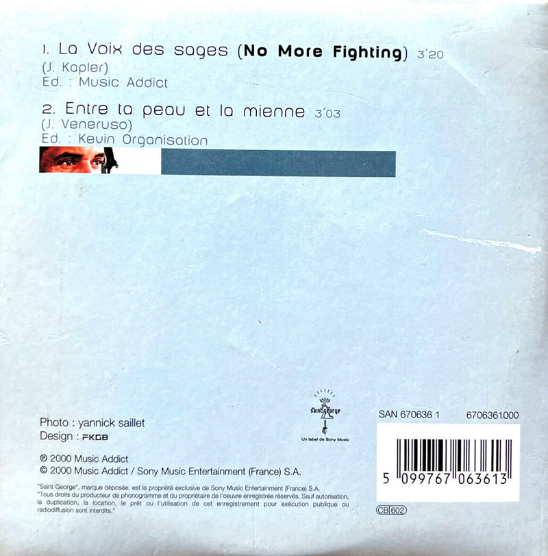 Yannick Noah CD Single La Voix Des Sages (No More Fighting)