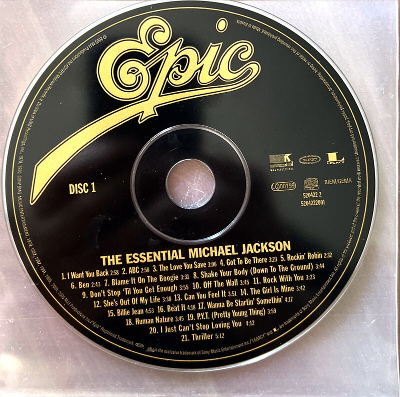 Michael Jackson 2xCD The Essential Michael Jackson - Europe