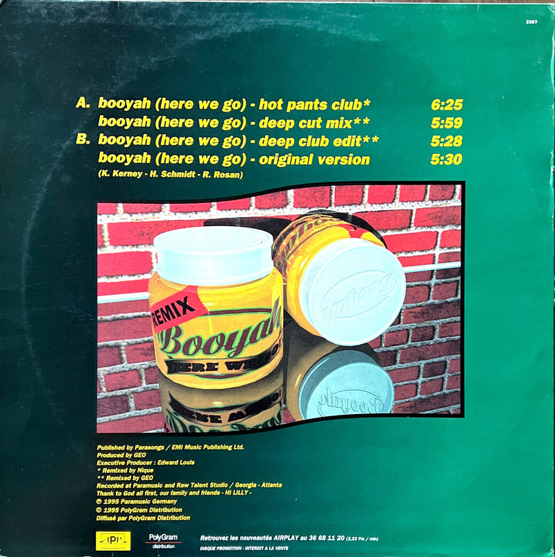 Sweetbox Feat. Tempest 12" Booyah (Here We Go) (Remixes) - Promo
