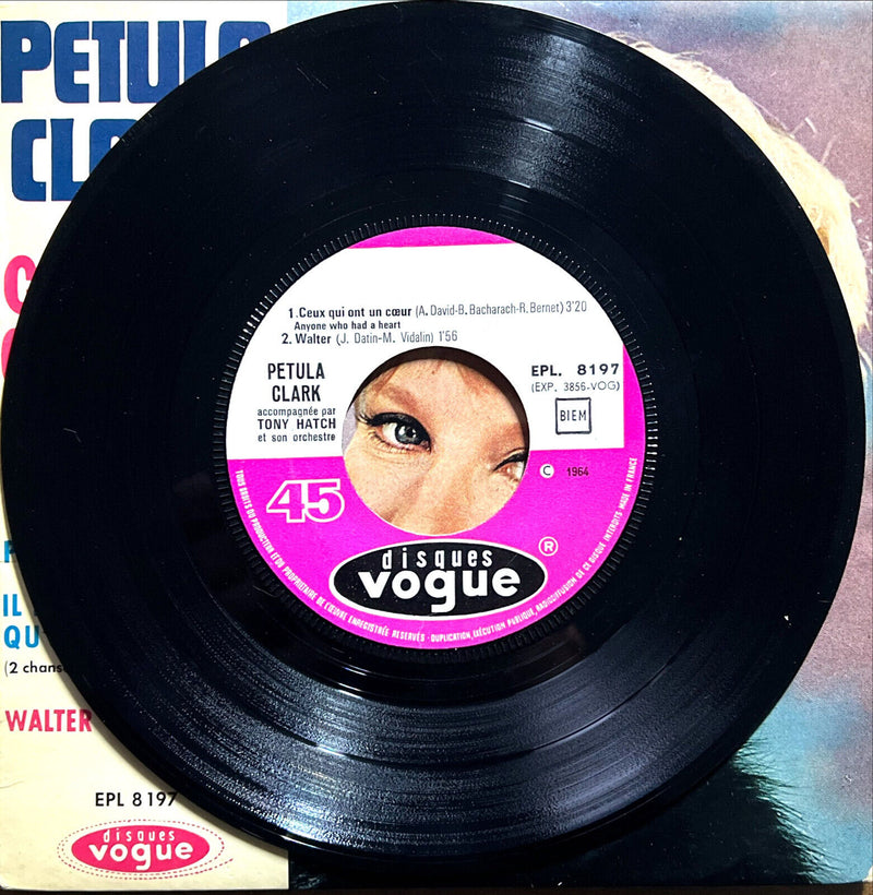 Petula Clark 7" Ceux Qui Ont Un Cœur (Anyone Who Had A Heart)