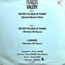 François Valéry 12" Qu'Est-Ce Que Je T'Aime