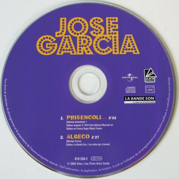 José Garcia CD Single Prisencoli... - Europe (EX/EX+)