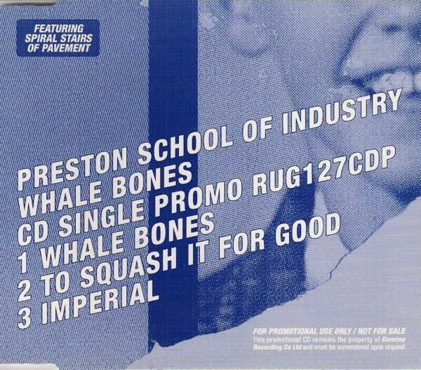 Preston School Of Industry Maxi CD Whale Bones - Promo - England (M/M)