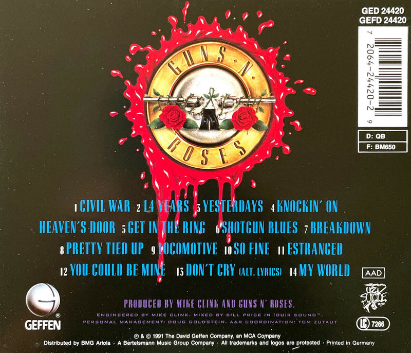 Guns N' Roses ‎CD Use Your Illusion II