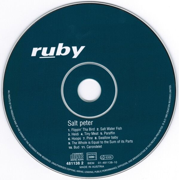 Ruby ‎CD Salt Peter - Europe (EX+/EX+)