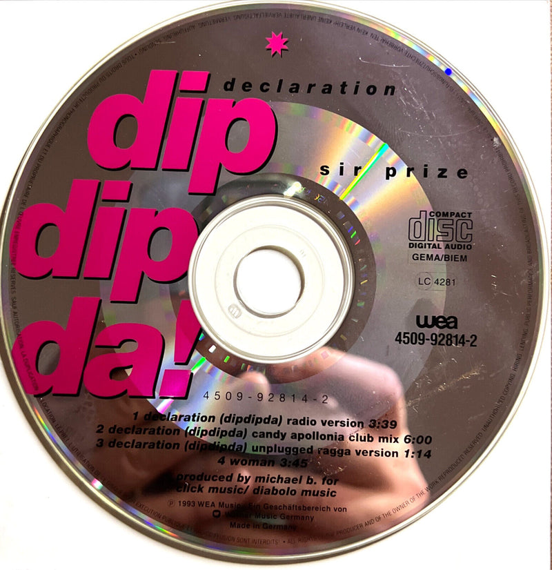 Sir Prize Maxi CD Declaration (Dipdipda)
