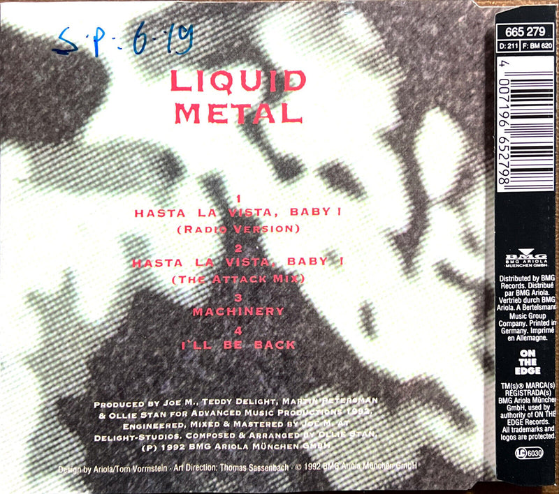 Liquid Metal Maxi CD Hasta La Vista, Baby!