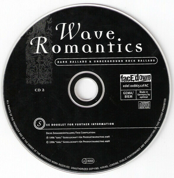 Compilation 2xCD Wave Romantics - Germany (M/M)