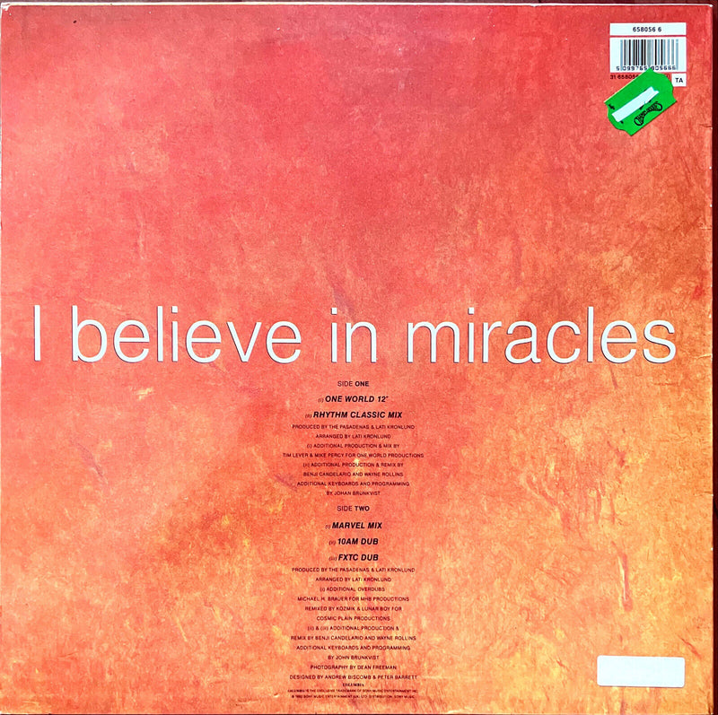 The Pasadenas 12" I Believe In Miracles