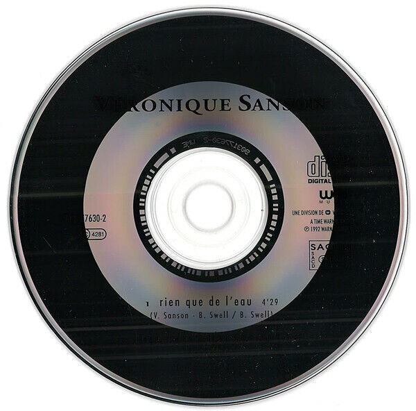 Véronique Sanson ‎Maxi CD Rien Que De L'eau - France (EX+/VG+)