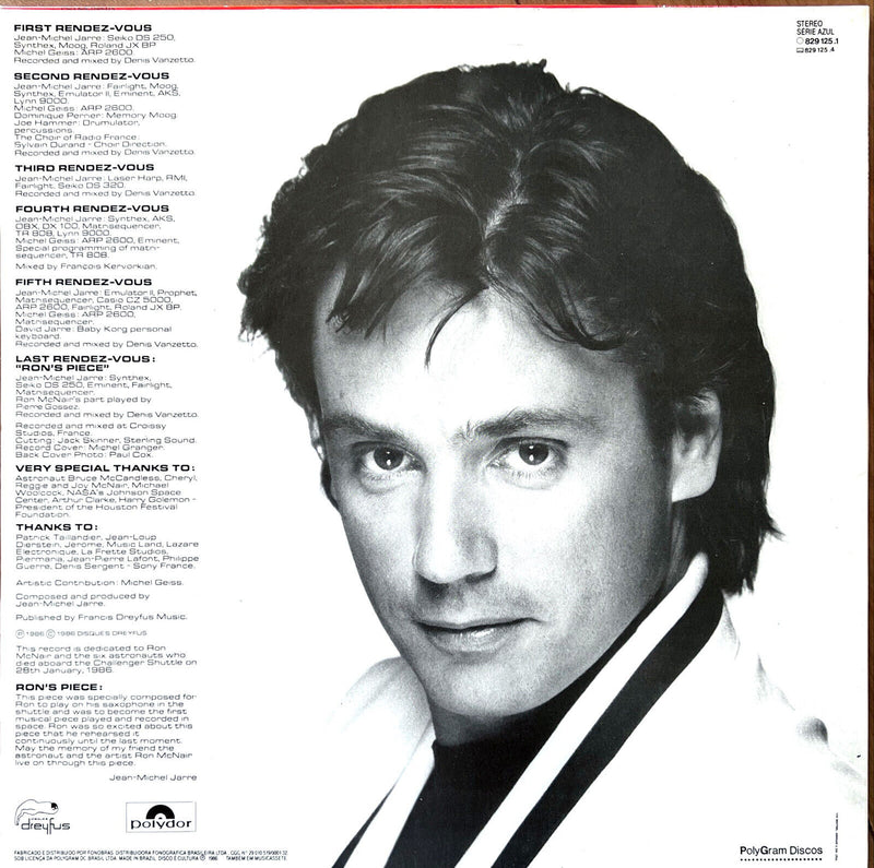 Jean-Michel Jarre LP Rendez-Vous - Brazil