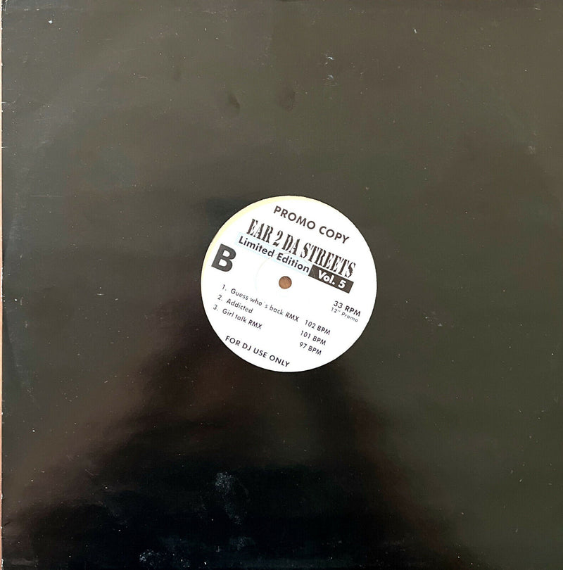 Various 12" Ear 2 Da Streets Vol. 5 - Limited Edition - Promo