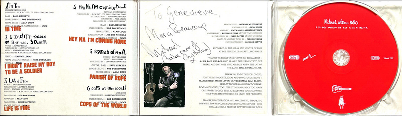 Michael Weston King CD I Didn't Raise My Boy To Be A Soldier