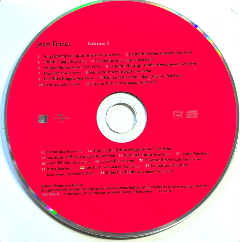 Jean Ferrat 2xCD La Montagne / Potemkine + Ma France / Camarade