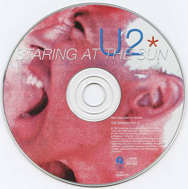 U2 ‎Maxi CD Staring At The Sun - Europe (EX/EX+)