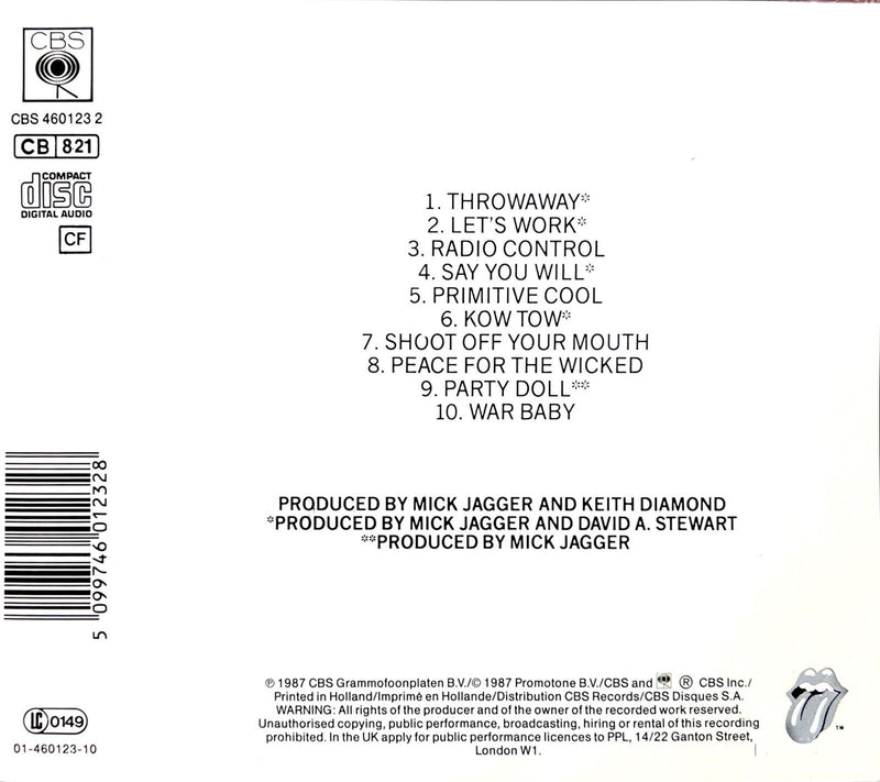 Mick Jagger CD Primitive Cool