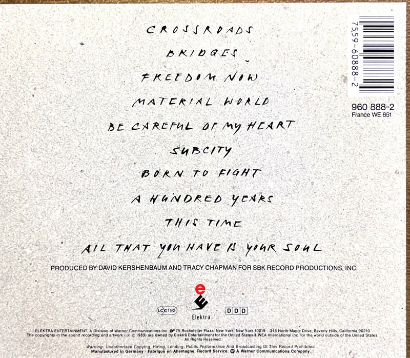 Tracy Chapman CD Crossroads