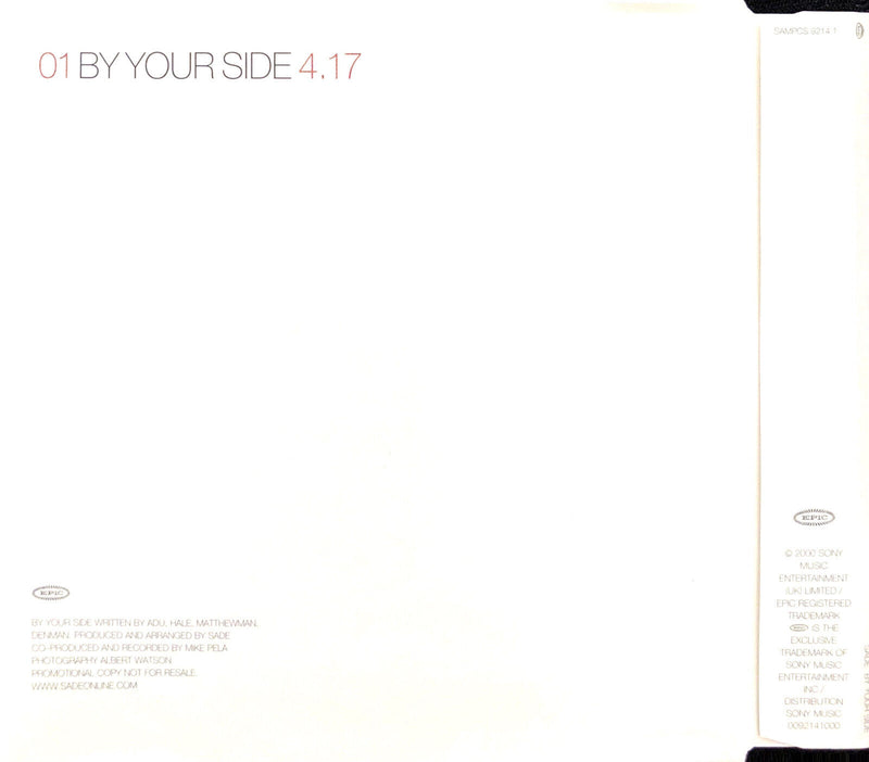 Sade ‎Maxi CD By Your Side - Promo - Austria (EX+/EX+)