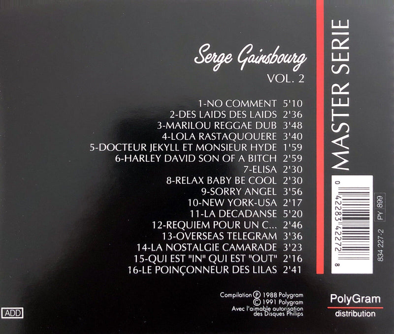 Serge Gainsbourg ‎CD Serge Gainsbourg Vol.2 - France (M/M)