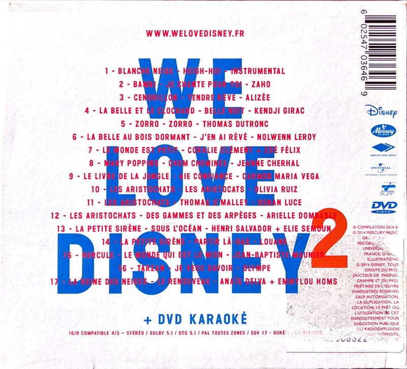 Various CD + DVD We Love Disney 2 - Limited Edition