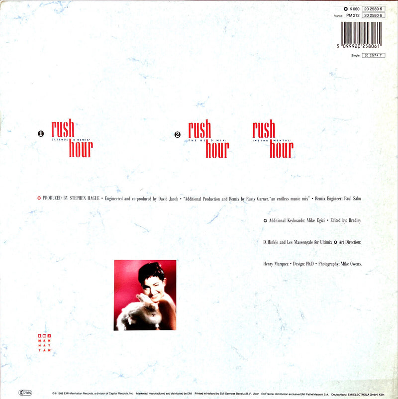 Jane Wiedlin 12" Rush Hour (Extended Remix)