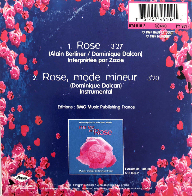 Zazie CD Single Rose - France (VG+/EX+)