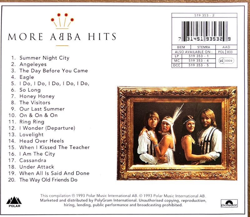 ABBA CD More ABBA Gold (More ABBA Hits)