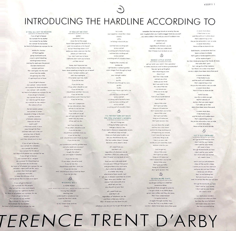 Terence Trent D'Arby LP Introducing The Hardline According To Terence Trent D'Ar