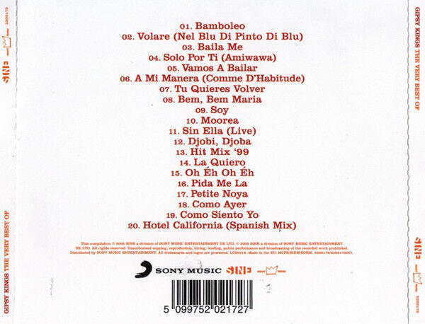 Gipsy Kings ‎CD The Very Best Of - Europe (M/M)