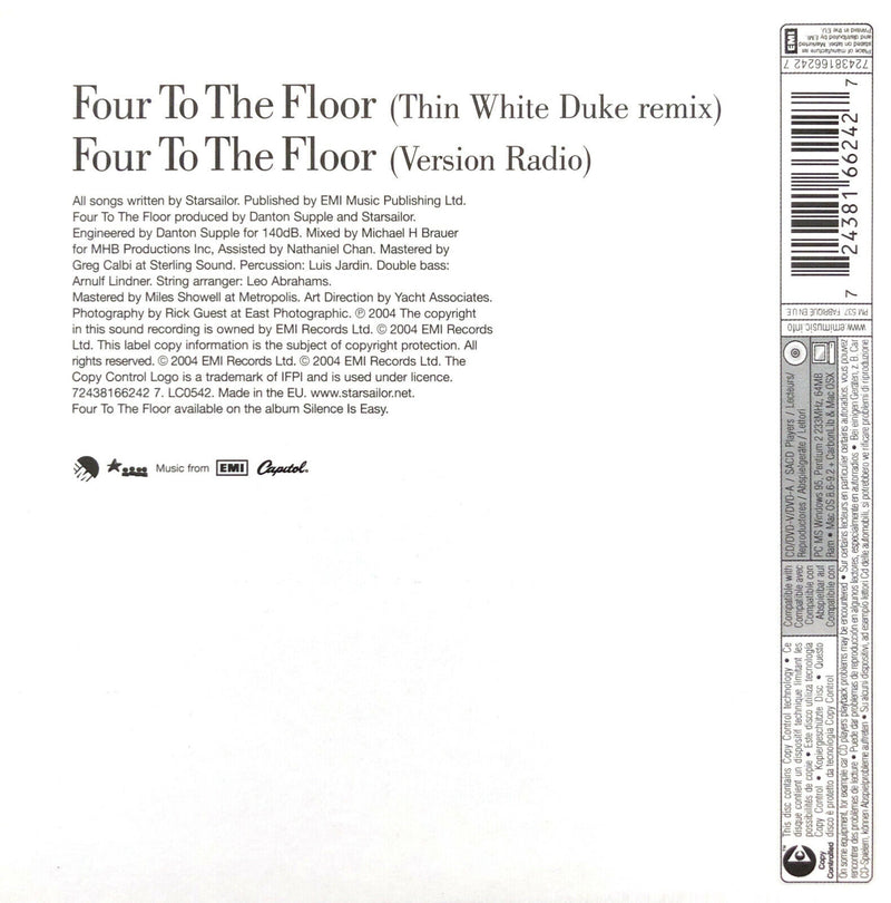 Starsailor ‎CD Single Four To The Floor - France (EX+/M)
