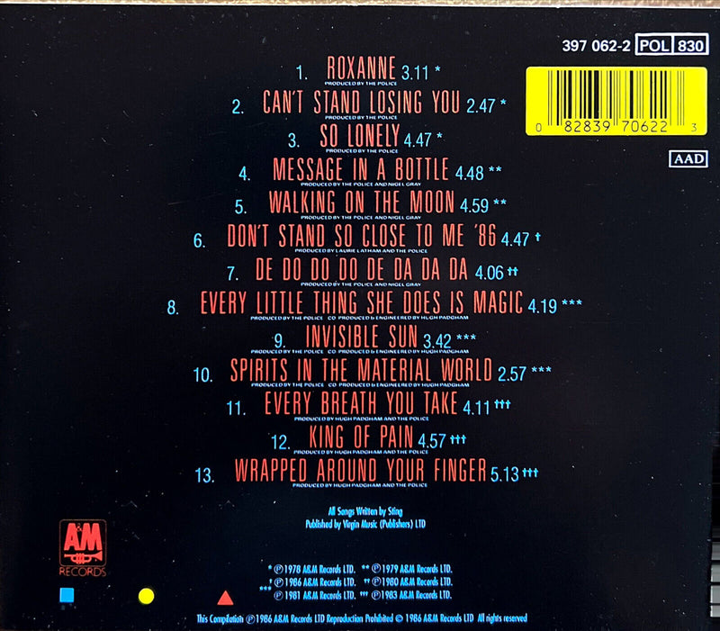 The Police CD Every Breath You Take - The Singles