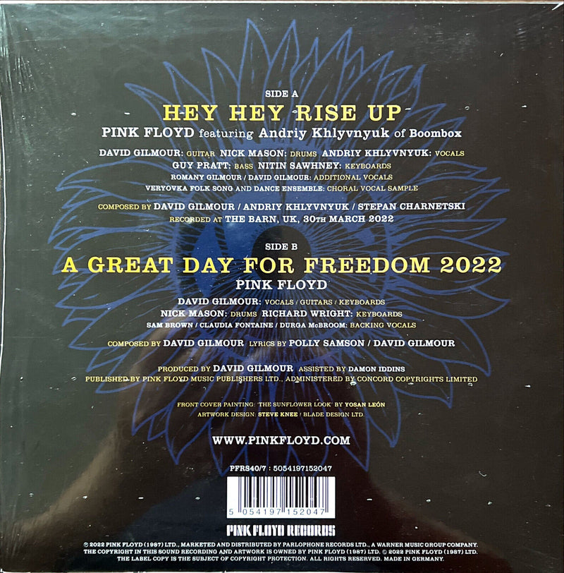 Pink Floyd Featuring Andriy Khlyvnyuk 7" Hey Hey Rise Up - Limited Edition