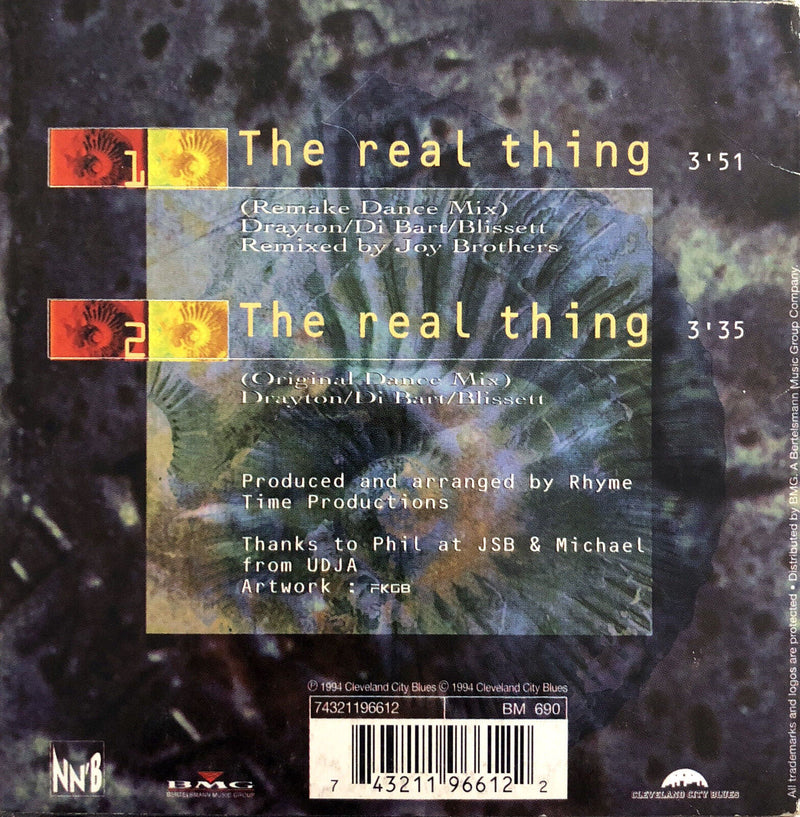 Tony Di Bart ‎CD Single The Real Thing - France (VG/VG+)
